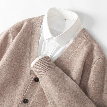 Steven | Men's V-Neck Button Front Knit Cardigan
