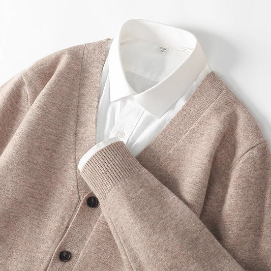 Steven | Men's V-Neck Button Front Knit Cardigan