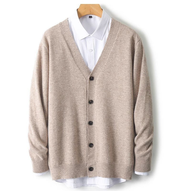 Steven | Men's V-Neck Button Front Knit Cardigan