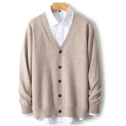 Steven | Men's V-Neck Button Front Knit Cardigan