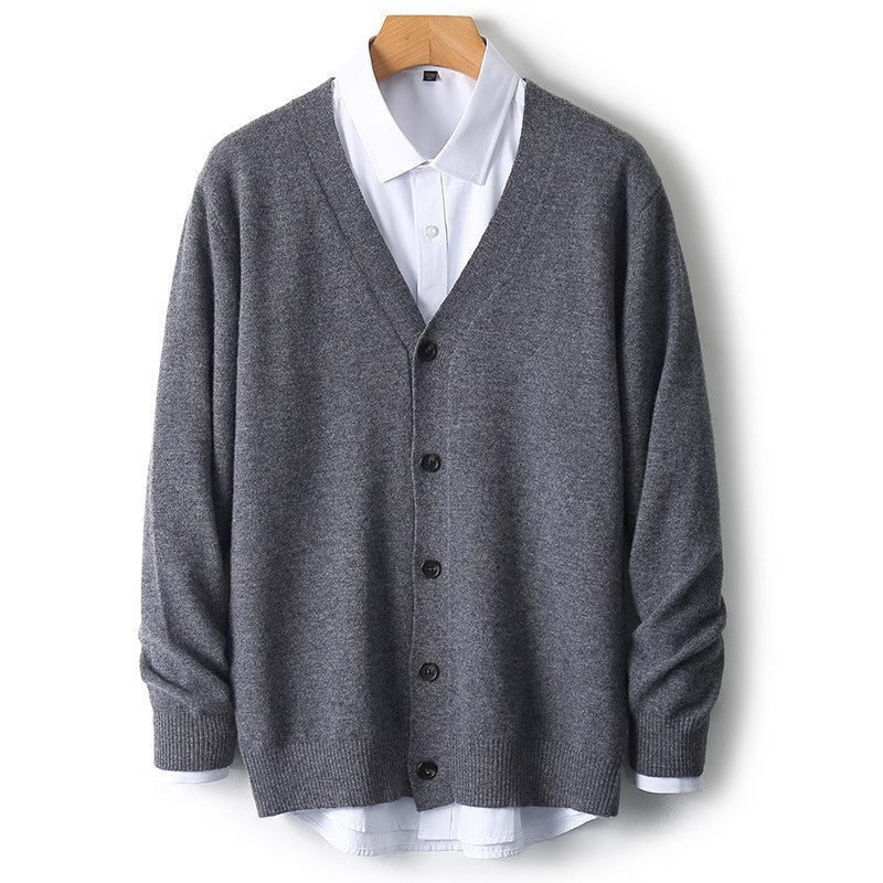 Steven | Men's V-Neck Button Front Knit Cardigan
