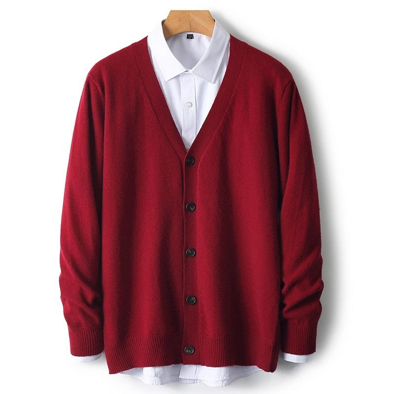 Steven | Men's V-Neck Button Front Knit Cardigan