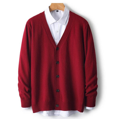 Steven | Men's V-Neck Button Front Knit Cardigan