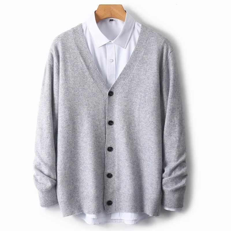 Steven | Men's V-Neck Button Front Knit Cardigan