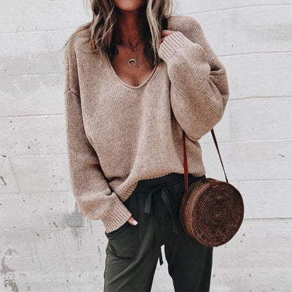 Winnie | Women's Oversized V-Neck Jumper
