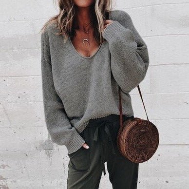 Winnie | Women's Oversized V-Neck Jumper