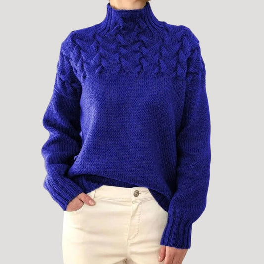 Evelyn | Women's Cable Knit Turtleneck Jumper