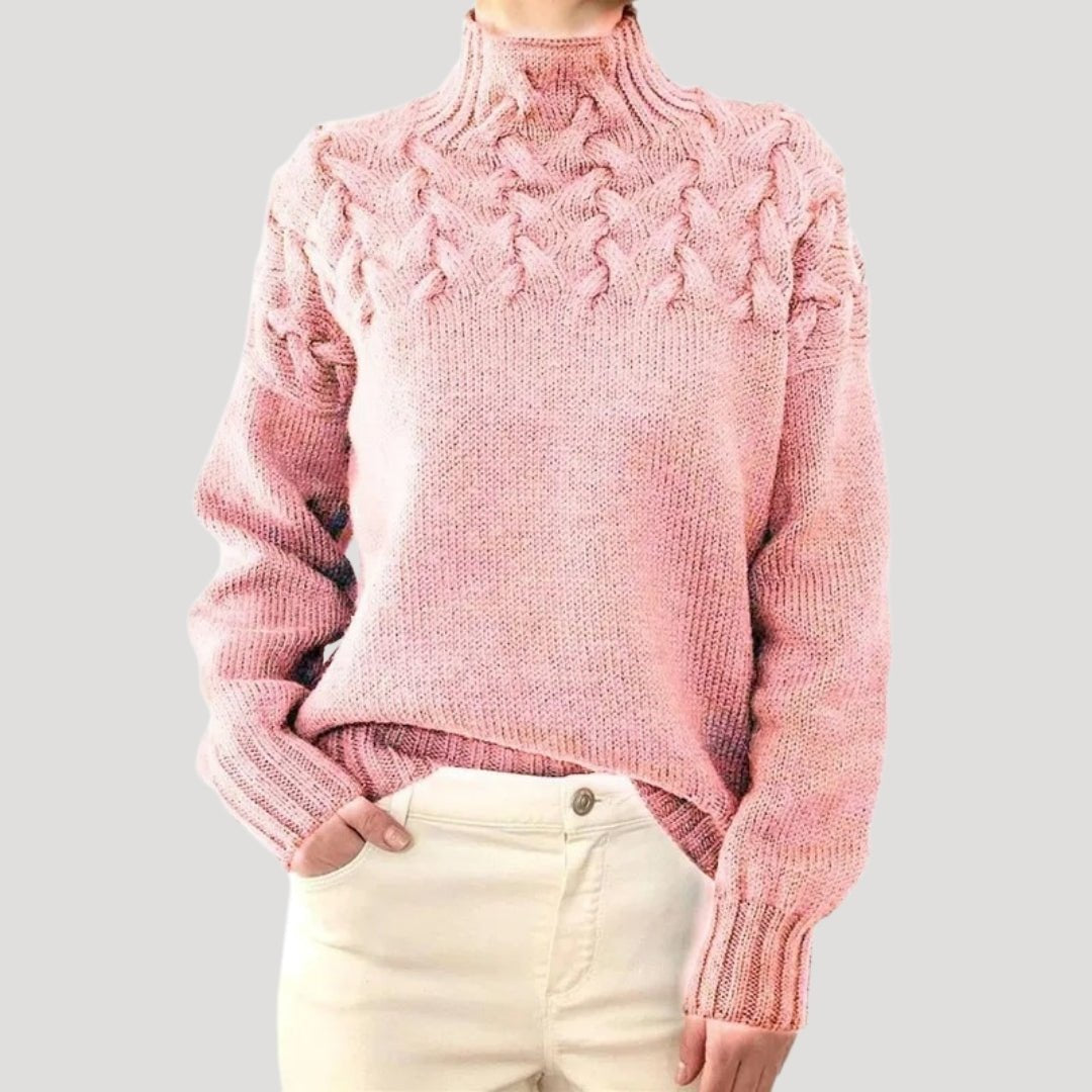 Evelyn | Women's Cable Knit Turtleneck Jumper