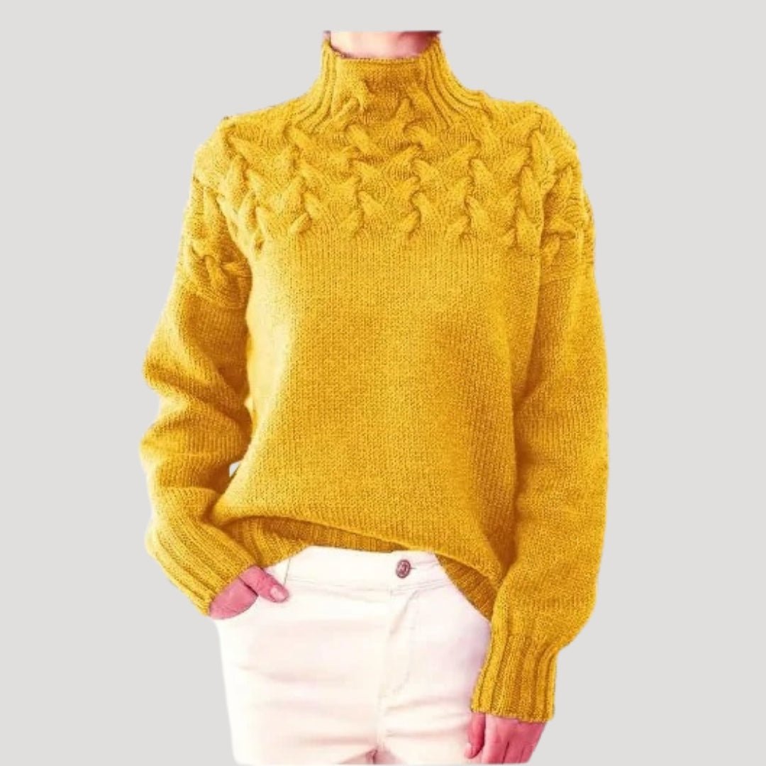 Evelyn | Women's Cable Knit Turtleneck Jumper