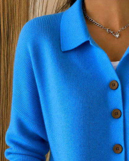 Emma | Women's Collared Button Up Knit Cardigan