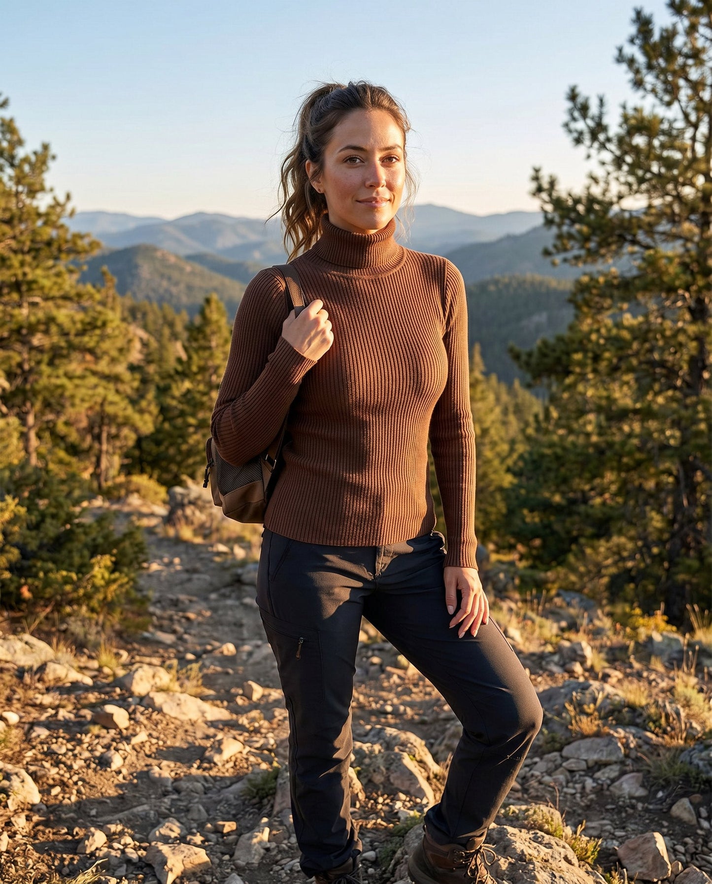Scarlett | Women's Ribbed Turtleneck Knit Jumper