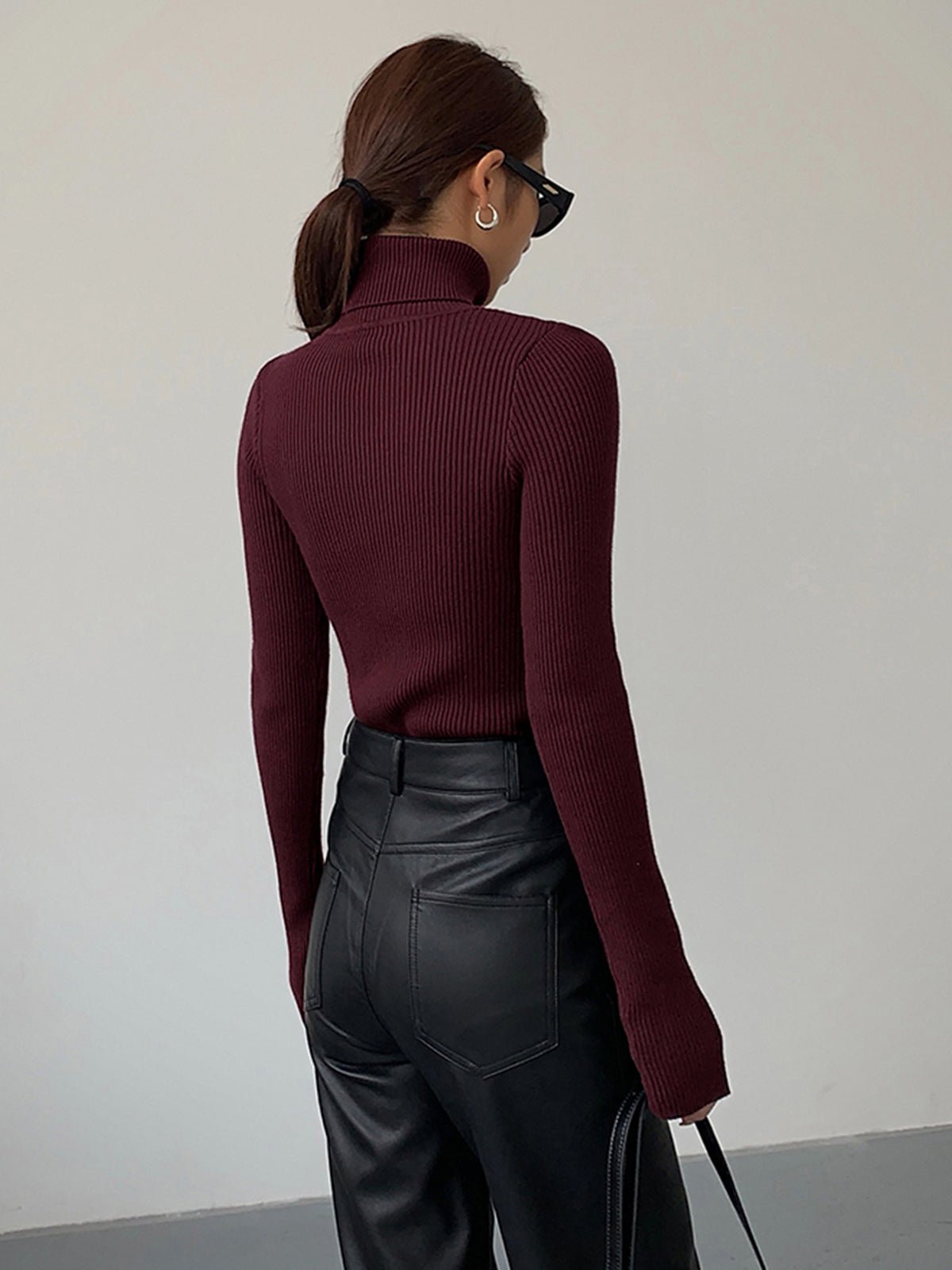 Scarlett | Women's Ribbed Turtleneck Knit Jumper