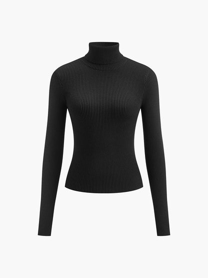 Scarlett | Women's Ribbed Turtleneck Knit Jumper
